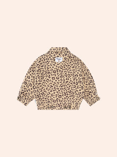 Very Cherry Leopard Print Denim Jacket | Animal | Huxbaby-3