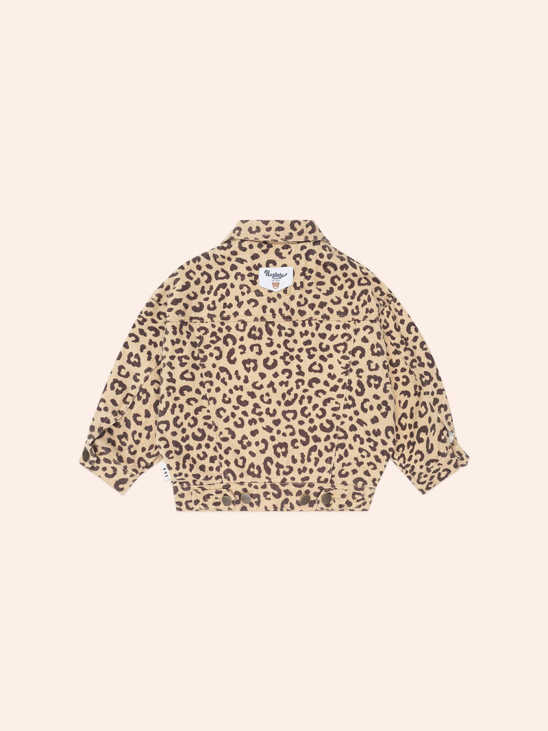 Very Cherry Leopard Print Denim Jacket | Animal | Huxbaby-3