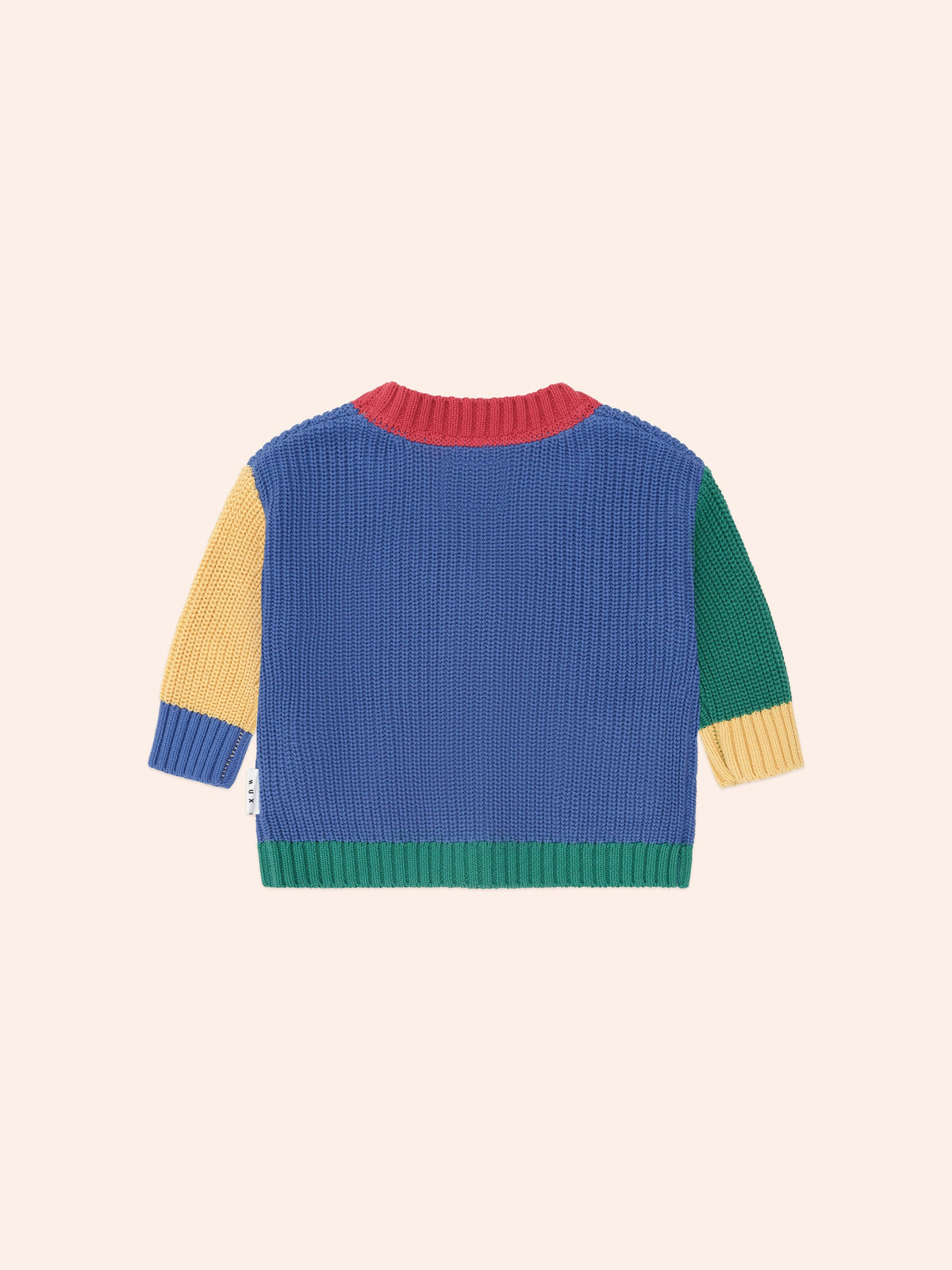 Colour Block Varsity Cardigan | Multi | Huxbaby-3