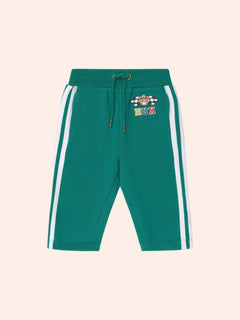 Racer Stripe Trackpant | Emerald | Huxbaby-2