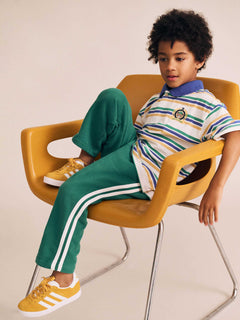 Racer Stripe Trackpant | Emerald | Huxbaby-1