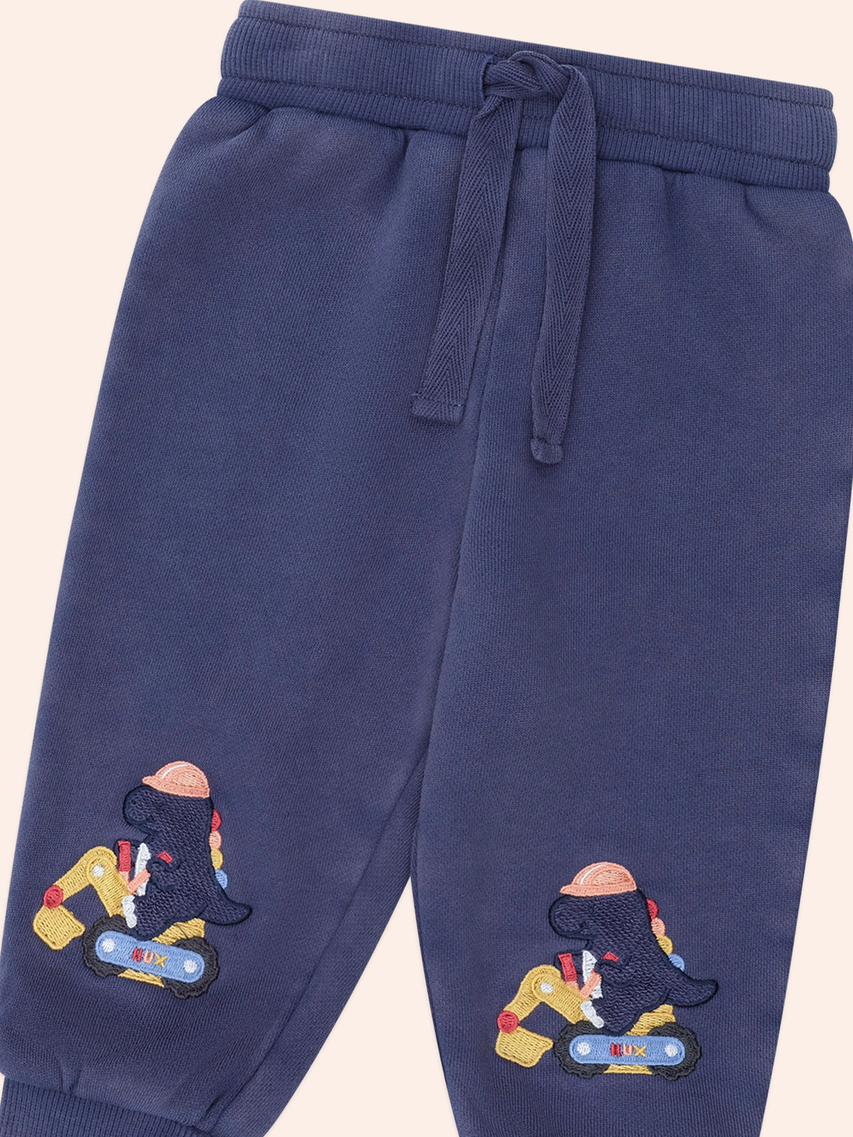 Tradie Dino Trackpant | Washed Navy | Huxbaby-2