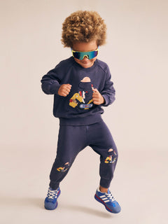 Tradie Dino Trackpant | Washed Navy | Huxbaby-5