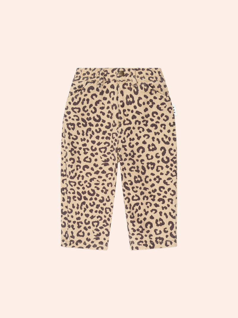 Leopard Print Denim Jeans | Animal | Huxbaby-2