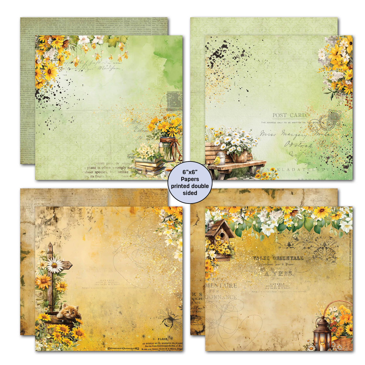 3Quarter Designs Hey Buttercup 6x6 Paper Pack-3