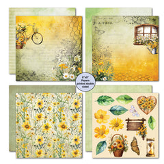 3Quarter Designs Hey Buttercup 8x8 Paper Pack-4