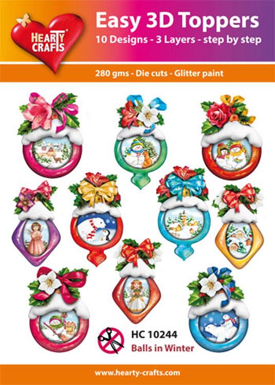 Hearty Crafts Easy 3D Toppers Balls in Winter-1