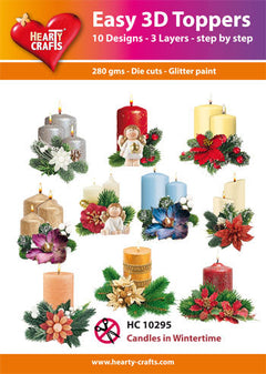 Easy 3D Toppers - Candles in Winter-1