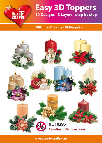 Easy 3D Toppers - Candles in Winter-1