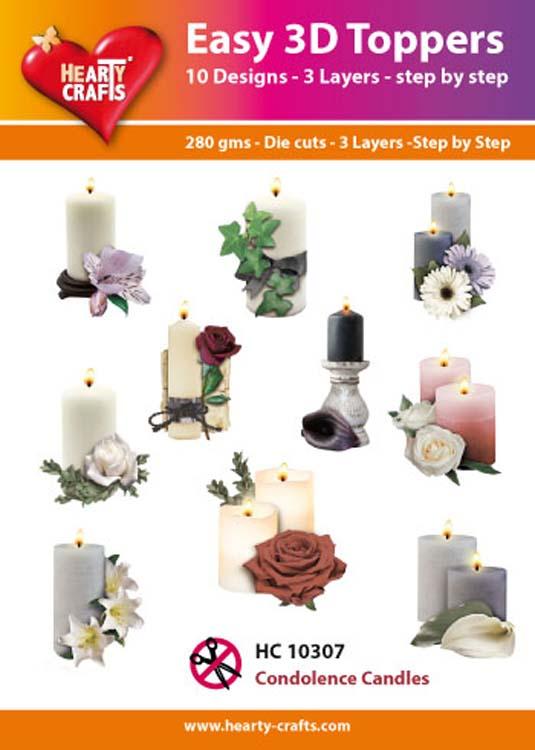 Hearty Crafts Easy 3D Toppers Condolence Candles-1