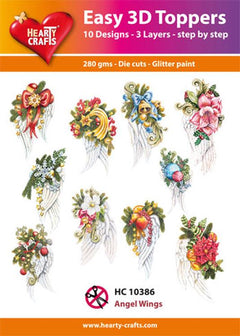 Hearty Crafts Easy 3D Toppers Angel Wings-1