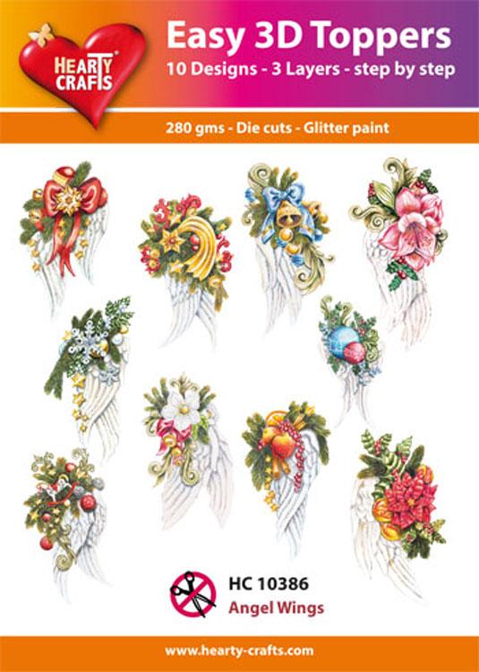 Hearty Crafts Easy 3D Toppers Angel Wings-1