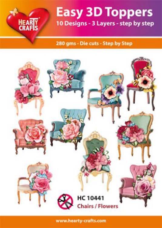 Hearty Crafts Easy 3D Toppers Chairs and Flowers-1