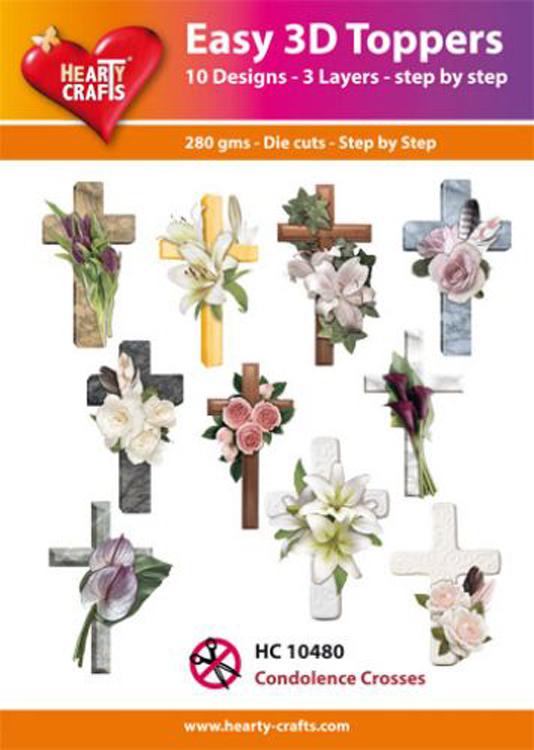 Hearty Crafts Easy 3D Toppers Condolence Crosses-1