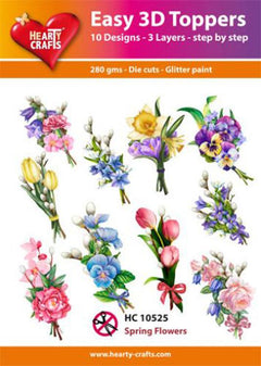 Hearty Crafts Easy 3D Toppers Spring Flowers-1
