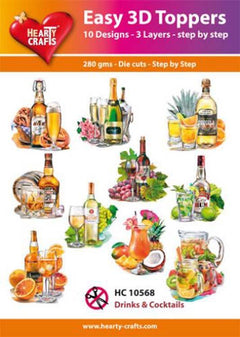 Hearty Crafts Easy 3D Toppers Drinks and Cocktails-1
