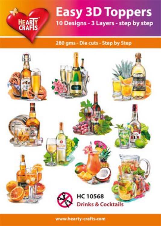 Hearty Crafts Easy 3D Toppers Drinks and Cocktails-1