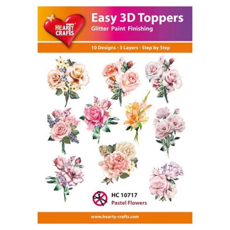 Hearty Crafts Easy 3D Toppers Pastel Flowers-1