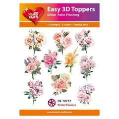 Hearty Crafts Easy 3D Toppers Pastel Flowers-1