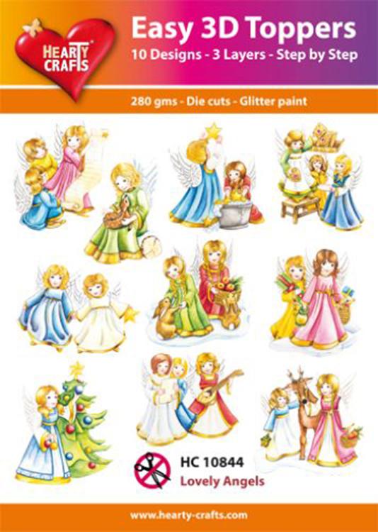 Hearty Crafts Easy 3D Toppers - Lovely Angels-1