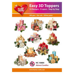 Hearty Crafts Easy 3D Toppers Advent Candles-1