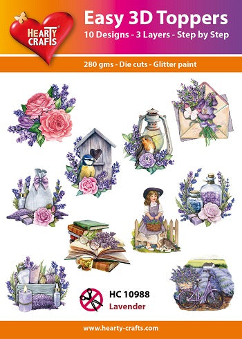 Hearty Crafts Easy 3D Toppers - Lavender-1