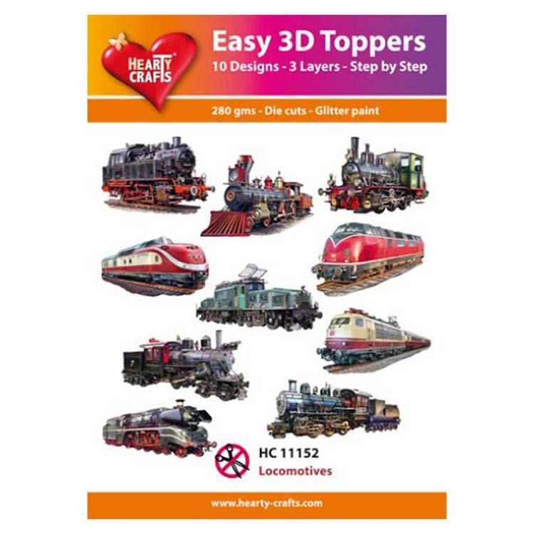 Hearty Crafts Easy 3D Toppers Locomotives-1