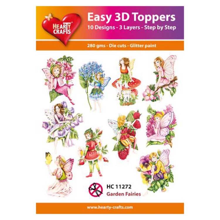 Hearty Crafts Easy 3D Toppers Garden Fairies-1