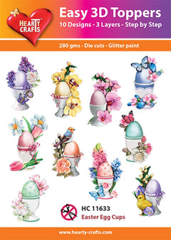 Hearty Crafts Easy 3D Toppers - Easter Egg Cups-1