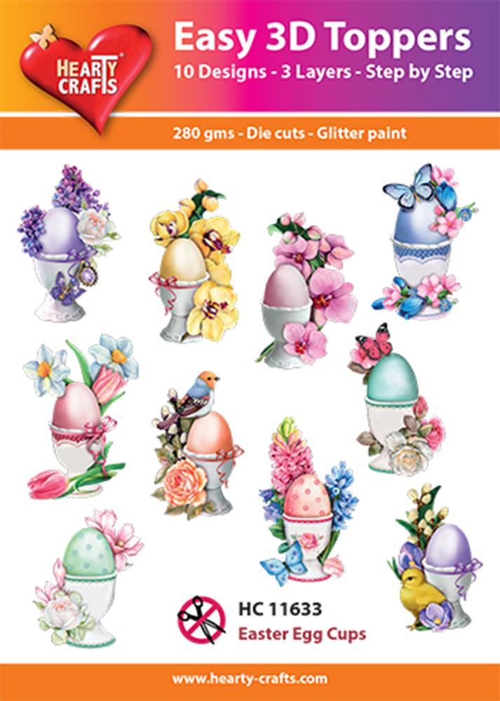 Hearty Crafts Easy 3D Toppers - Easter Egg Cups-1