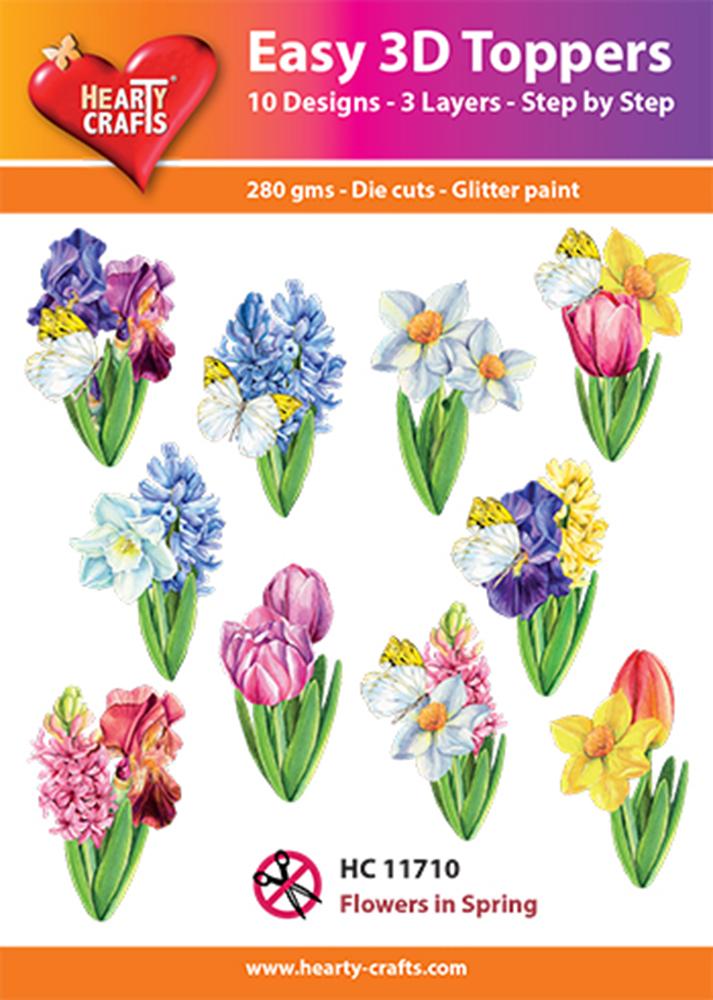 Hearty Crafts Easy 3D Toppers - Flowers in Spring-1