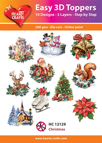 Hearty Craft  Easy 3D Topper Christmas-1