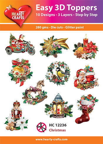 Hearty Craft Easy 3D Topper Christmas Decorations-1