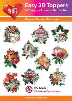Hearty Crafts Easy 3D-Toppers Christmas Decorations-1