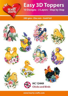 Easy 3D Toppers - Chicks and Birds-1
