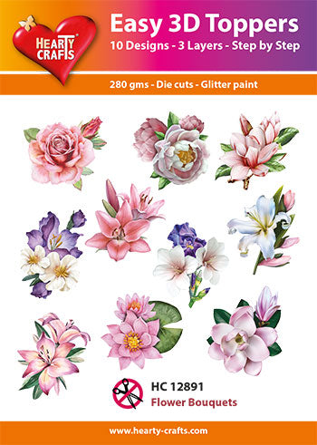 Easy 3D-Toppers Flower Bouquet-1