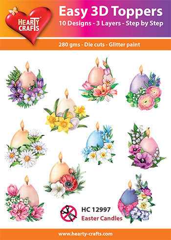 Easy 3D-Toppers Easter Candles-1