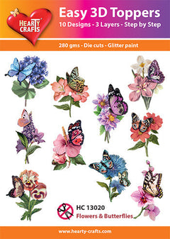 Easy 3D - Toppers Flowers & Butterflies-1