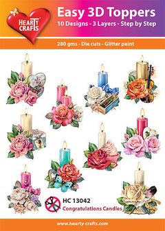 Easy 3D - Toppers Congratulations Candles-1
