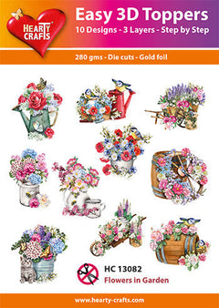 Easy 3D - Toppers Flowers In Garden-1