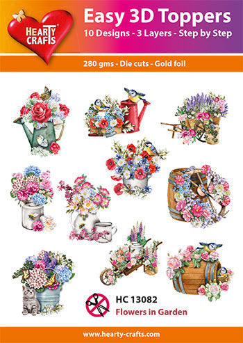 Easy 3D - Toppers Flowers In Garden-1