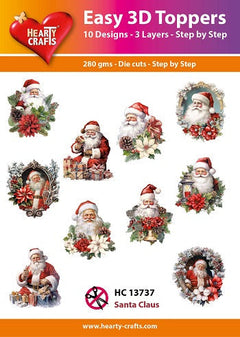 Hearty Crafts - Easy 3D - Santa Claus-1