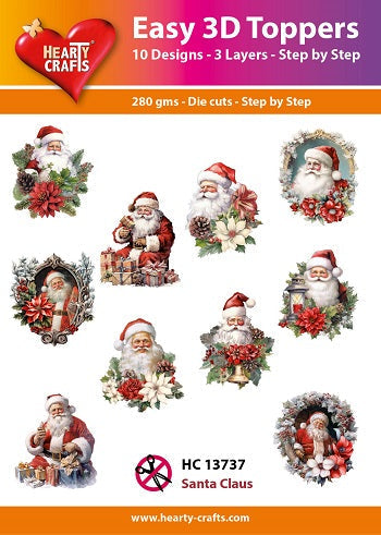 Hearty Crafts - Easy 3D - Santa Claus-1