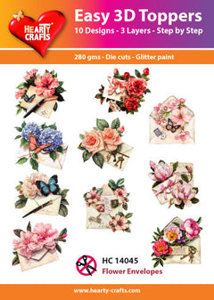 Hearty Crafts Easy 3D Topper - Flower Envelopes-1