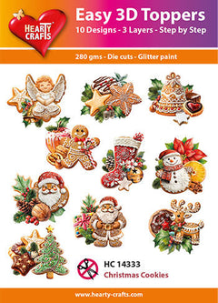 Hearty Crafts Easy 3D Toppers - Christmas Cookies-1