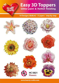 Easy3D Precut Toppers - Flower Heads-1