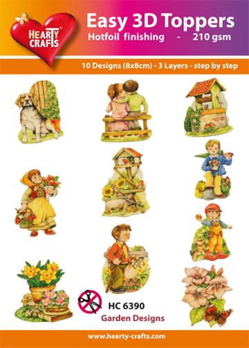 Easy3D Precut Toppers - Garden Designs-1