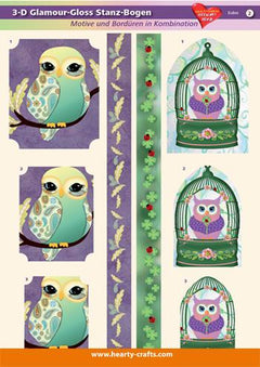 Glossy Die Cut - Owl-1