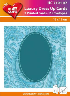 Luxury Dress Up Cards - Blue Oval-1