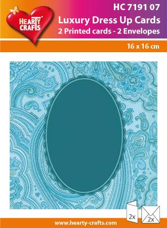 Luxury Dress Up Cards - Blue Oval-1